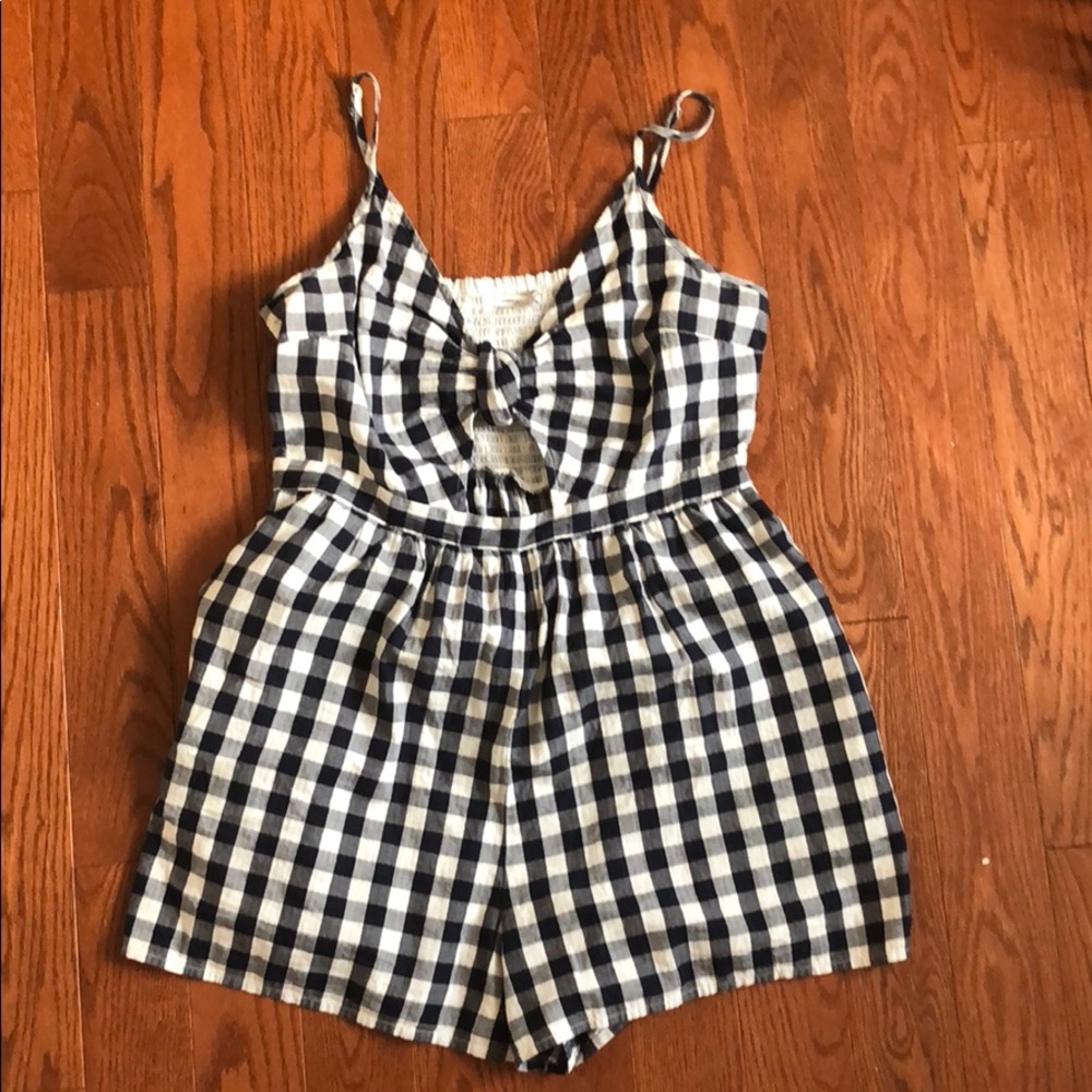 Gingham Romper